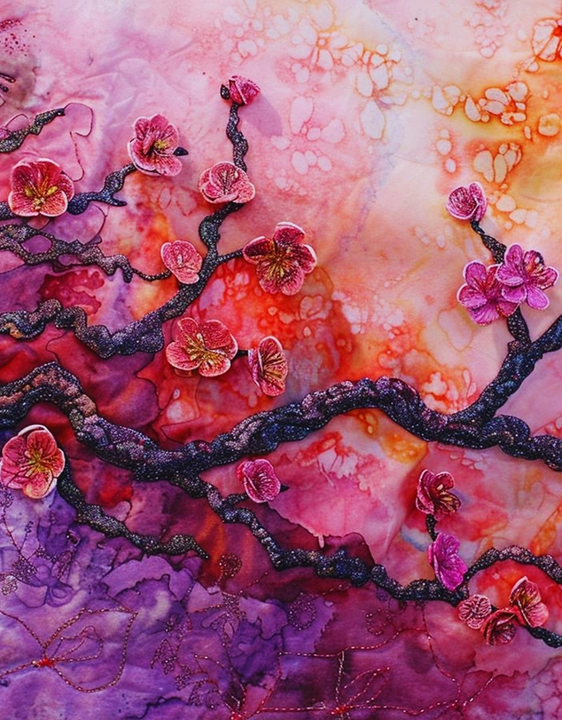 Blossom Silk Embroidery Details-Luvarasnock