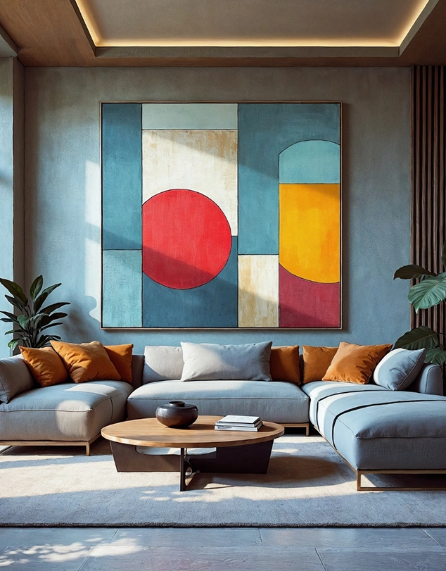 Modern Geometric Canvas Details-Luvarasnock